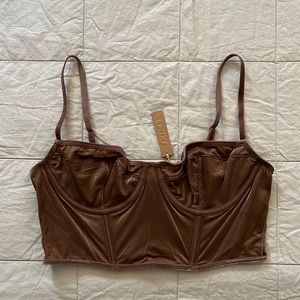 SKIMS GLISSENETTE CROPPED CORSET